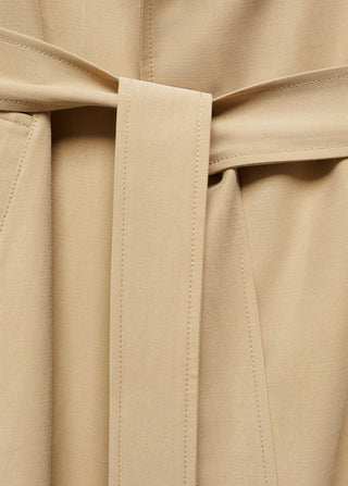 Gabardina Larga con Solapas