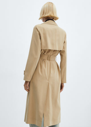 Gabardina Larga con Solapas