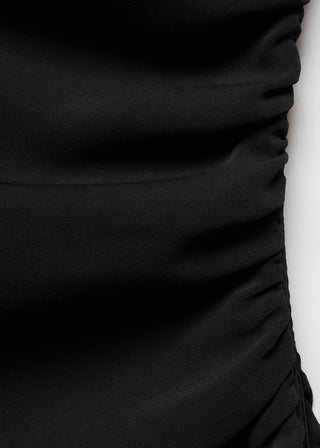 Vestido Midi con Escote Asimétrico