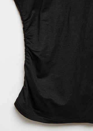 Blusa Cuello Redondo con Bajo Asimétrico
