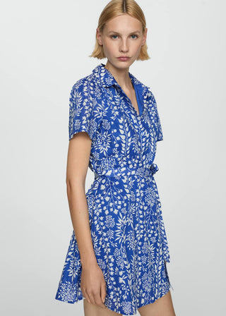 Floral Print Shirt Dress
