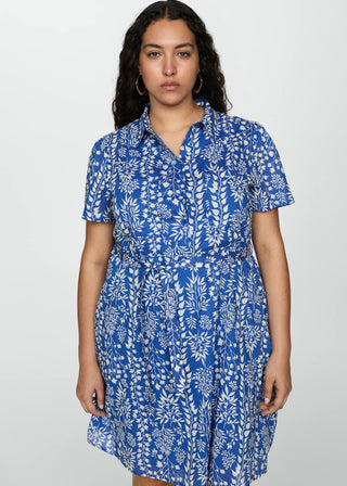 Floral Print Shirt Dress