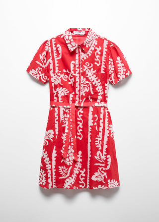 Floral Print Shirt Dress