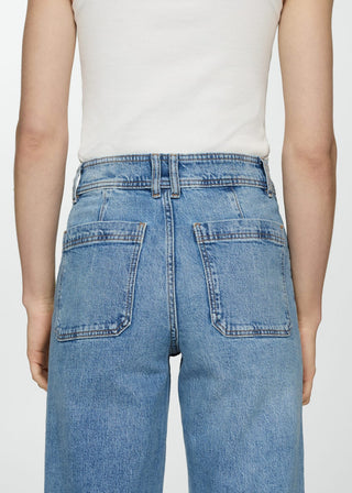 Jeans Culotte Talle Alto