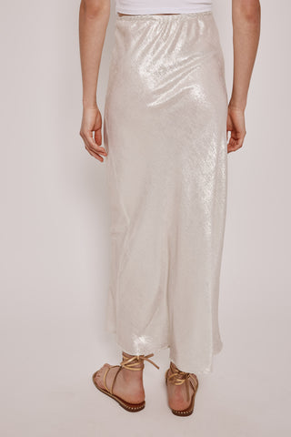 Enagua Larga con Tejido Brillante