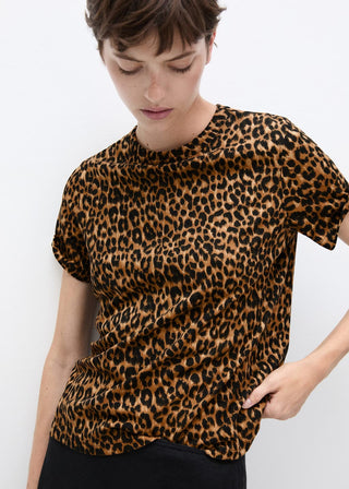 Camiseta Manga Corta de Animal Print