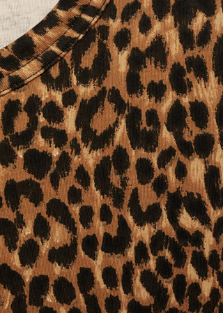 Camiseta Manga Corta de Animal Print