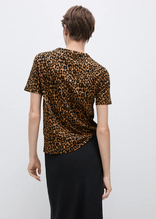 Camiseta Manga Corta de Animal Print