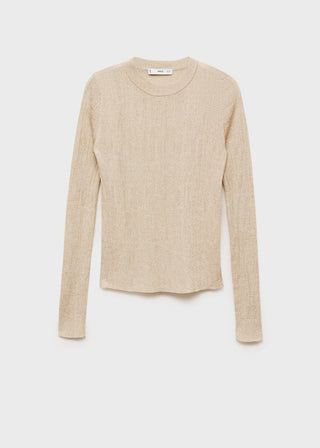 Sudadera Cuello Redondo de Lúrex