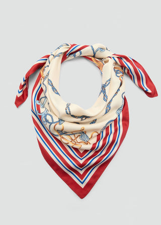 Pañuelo Cuadrado con Estampado