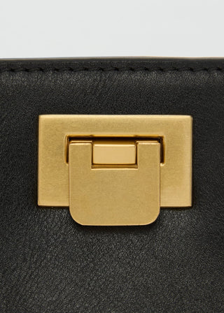 Bolso Shopper con Detalle Metálico