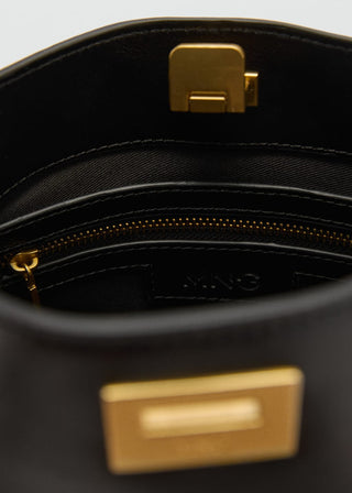 Bolso Shopper con Detalle Metálico