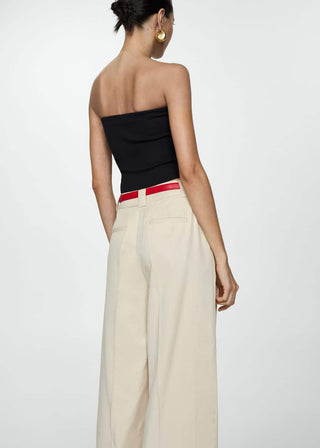 Blusa Crop Bandeau de Algodón