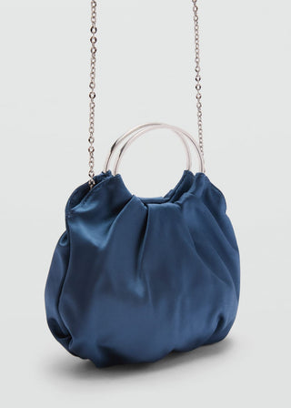 Bolso de Satin con Anilla Metálica