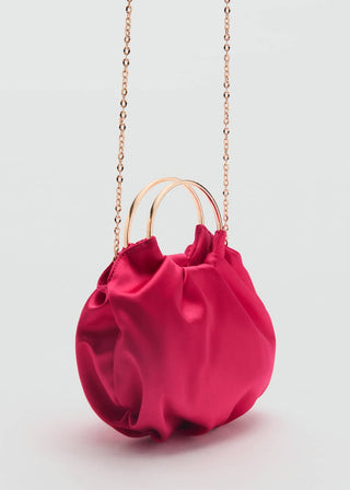 Bolso de Satin con Anilla Metálica