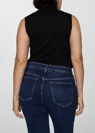 Jeans Flare Talle Alto con Bolsillos