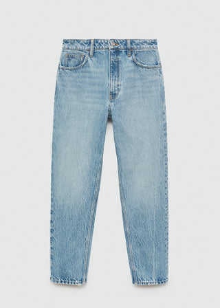 Jeans Mom Talle Alto con Bolsillos