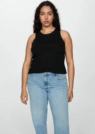 Jeans Mom Talle Alto con Bolsillos