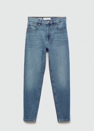 Jeans Mom Talle Alto con Bolsillos