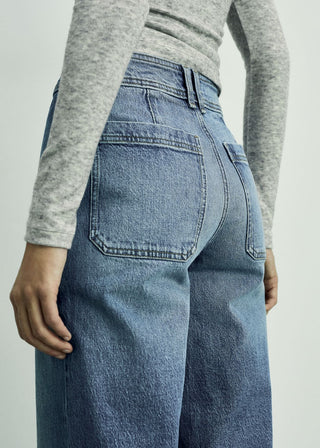 Jeans Culotte Talle Alto