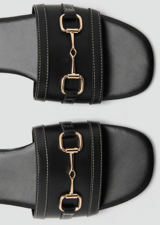 Sandalias de Piel con Hebilla