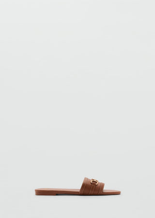 Sandalias de Piel con Hebilla
