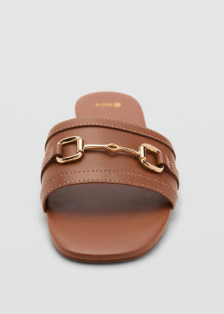 Sandalias de Piel con Hebilla