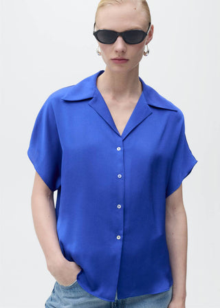 Camisa Manga Corta Satinada