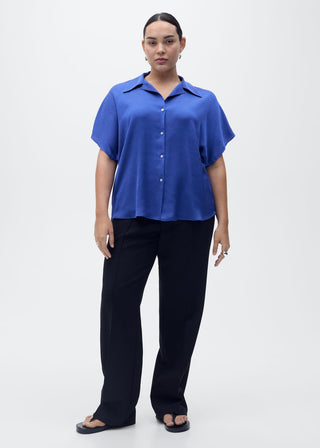 Camisa Manga Corta Satinada