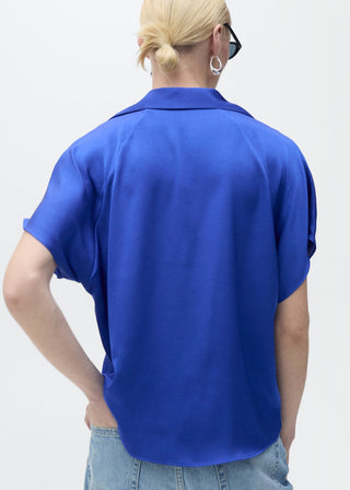 Camisa Manga Corta Satinada