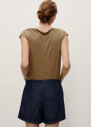Enagua Denim Efecto Cruzado
