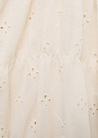 Blusa Combinada con Detalles Calados
