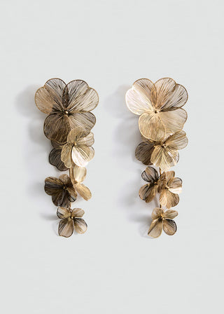 Aretes Colgantes Diseño de Flor