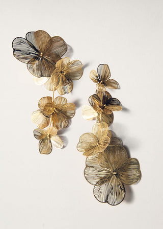 Aretes Colgantes Diseño de Flor