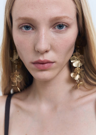 Aretes Colgantes Diseño de Flor