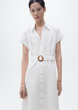 Vestido de Lino con Cinturón