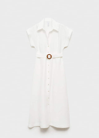 Vestido de Lino con Cinturón