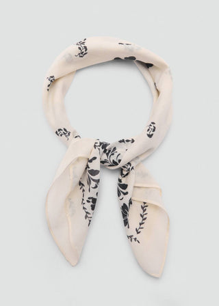 Pañuelo de Algodón con Estampado Floral