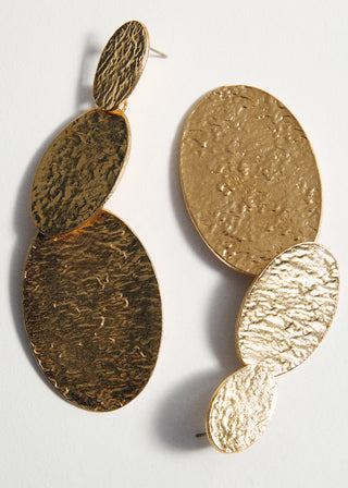 Aretes Largos con Textura