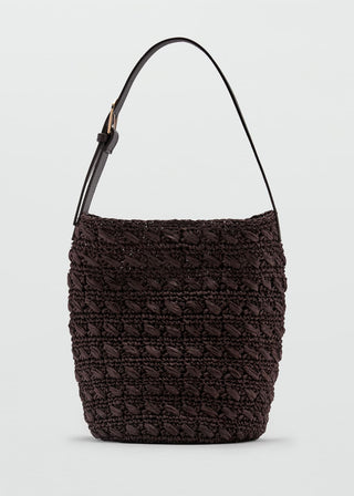 Bolso de Hombro con Fibra Natural