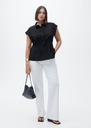 Camisa Manga Corta con Pinzas