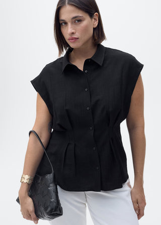 Camisa Manga Corta con Pinzas
