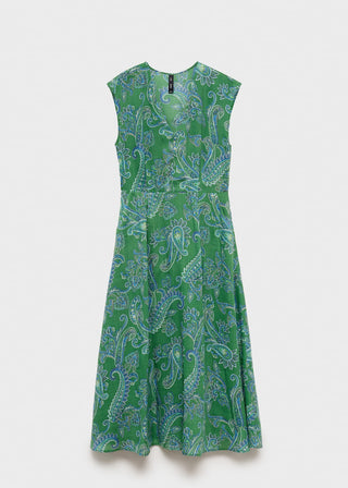 Vestido Midi con Estampado Paisley