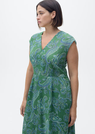 Vestido Midi con Estampado Paisley