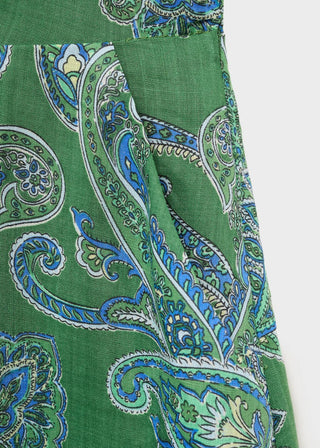 Vestido Midi con Estampado Paisley