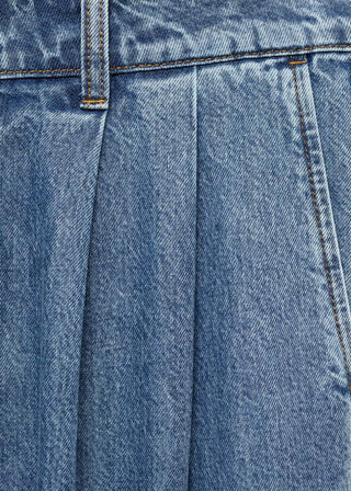 Jeans Wide Leg con Pinzas