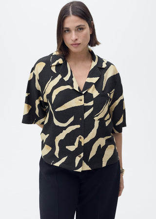 Camisa Manga Corta con Estampada