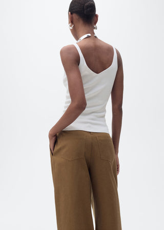 Blusa de Punto Cuello Pico