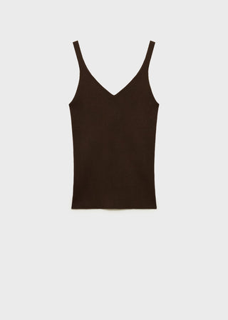 Blusa de Punto Cuello Pico