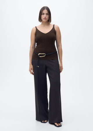 Blusa de Punto Cuello Pico